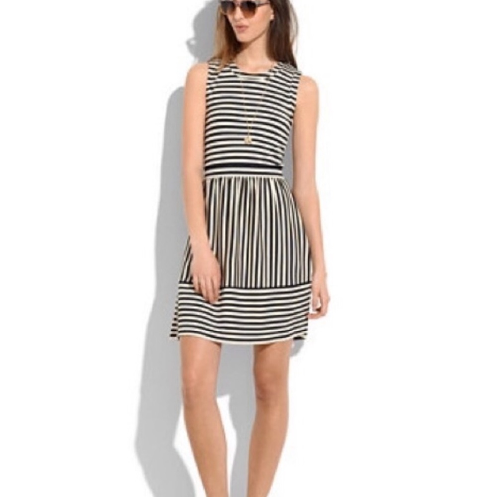 Madewell Hi-line striped dress, size s